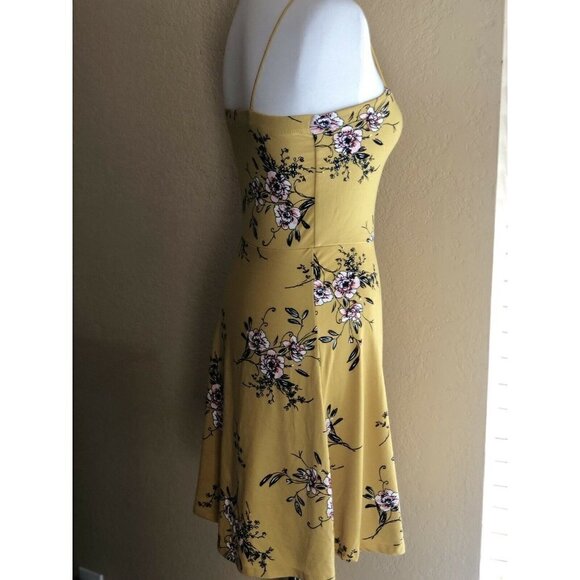 Socialite Womens Floral Mini Skater Strappy Dress Size XS NWOT - Picture 8 of 12